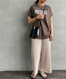 MICA&DEAL | [MICA&DEAL/マイカアンドディール] PRECIOUS バックスリット ロゴプリントTシャツ(Tシャツ/カットソー)