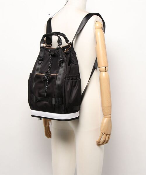 story.（ストーリー）の「【story.】テープリュック（バックパック/リュック・レディース・ブラック/ベージュ・FREE）」の7枚目の写真