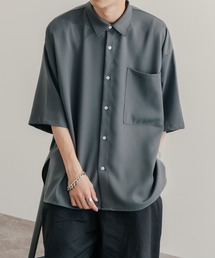 サイドスリットジョーゼットシャツ