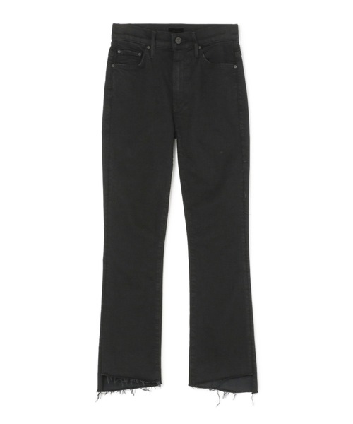 MOTHER DENIM(マザーデニム)の「MOTHER / "INSIDER CROP STEP FRAY" クロップドフレアデニムパンツ(デニムパンツ・レディース・ブラック・23/24/25/26)」の1枚目の写真