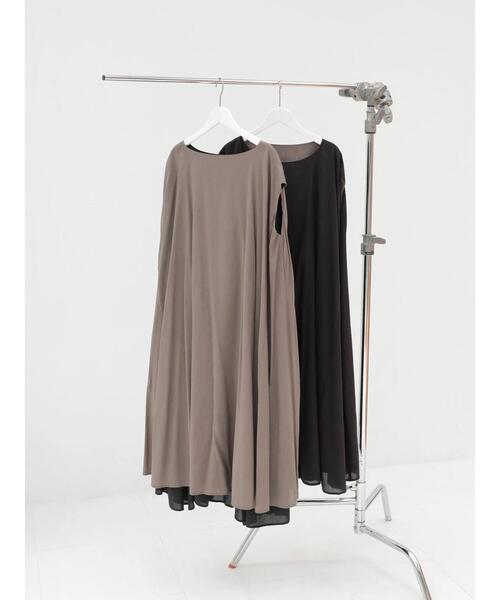 AMERICAN HOLIC（アメリカンホリック）の「リバーシブルツートンカラーワンピース（ワンピース・レディース・ストライプ/その他14/チャコールグレー/モカ・FREE）」の9枚目の写真