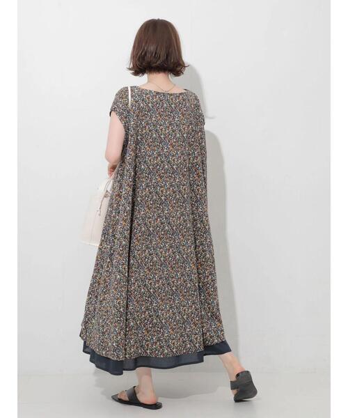 AMERICAN HOLIC（アメリカンホリック）の「リバーシブルツートンカラーワンピース（ワンピース・レディース・ストライプ/その他14/チャコールグレー/モカ・FREE）」の13枚目の写真