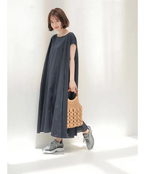 AMERICAN HOLIC（アメリカンホリック）の「リバーシブルツートンカラーワンピース（ワンピース・レディース・ストライプ/その他14/チャコールグレー/モカ・FREE）」の17枚目の写真