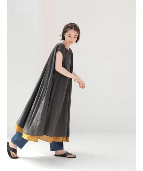 AMERICAN HOLIC（アメリカンホリック）の「リバーシブルツートンカラーワンピース（ワンピース・レディース・ストライプ/その他14/チャコールグレー/モカ・FREE）」の19枚目の写真