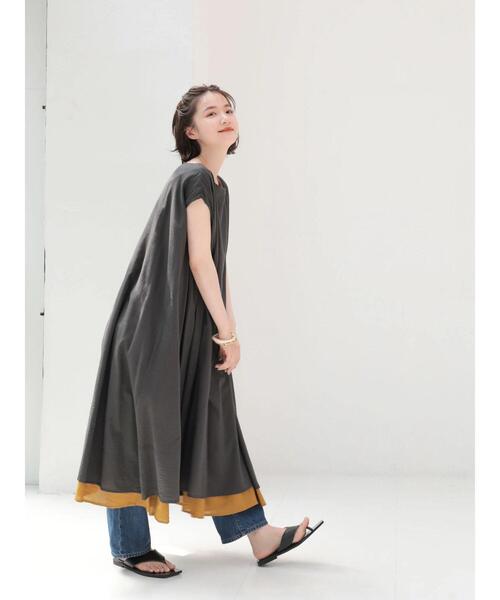 AMERICAN HOLIC（アメリカンホリック）の「リバーシブルツートンカラーワンピース（ワンピース・レディース・ストライプ/その他14/チャコールグレー/モカ・FREE）」の20枚目の写真