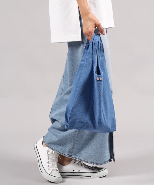 niko and...（ニコアンド）の「オリジナル製品染めトートエコバッグM（エコバッグ/サブバッグ・レディース・イエロー/ブルー/ナチュラル・0）」の5枚目の写真