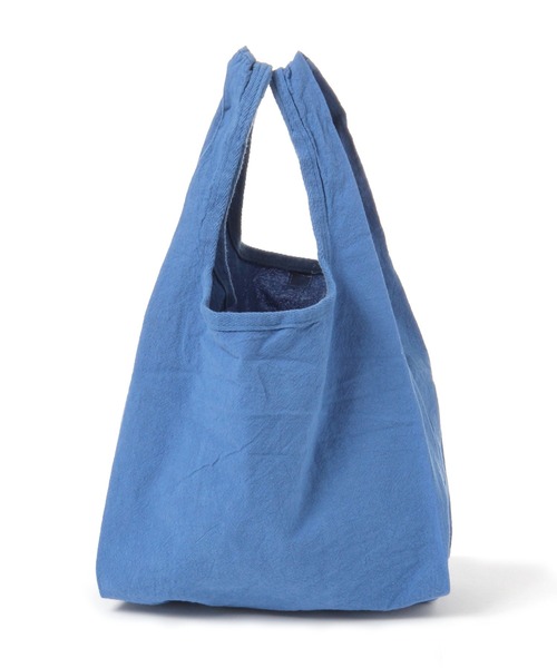 niko and...（ニコアンド）の「オリジナル製品染めトートエコバッグM（エコバッグ/サブバッグ・レディース・イエロー/ブルー/ナチュラル・0）」の7枚目の写真