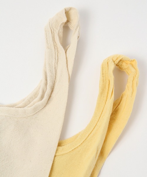 niko and...（ニコアンド）の「オリジナル製品染めトートエコバッグM（エコバッグ/サブバッグ・レディース・イエロー/ブルー/ナチュラル・0）」の14枚目の写真