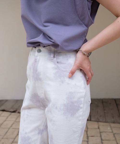 Kastane(カスタネ)の「絞り染めパンツ(その他パンツ・レディース・パープル/グレー・1/2)」の10枚目の写真