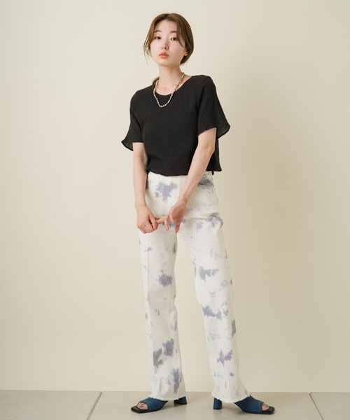 Kastane(カスタネ)の「絞り染めパンツ(その他パンツ・レディース・パープル/グレー・1/2)」の18枚目の写真
