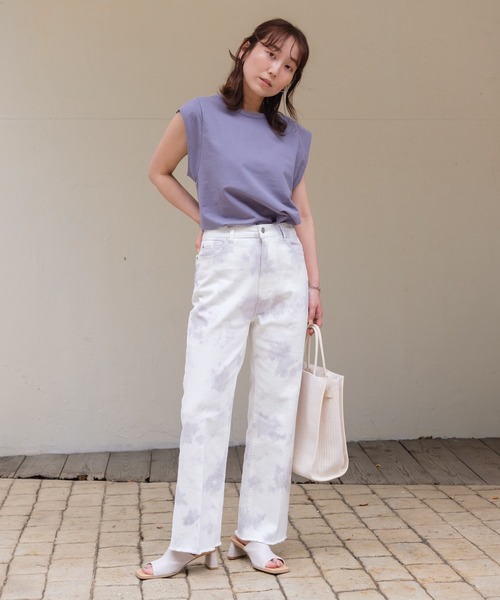 Kastane(カスタネ)の「絞り染めパンツ(その他パンツ・レディース・パープル/グレー・1/2)」の22枚目の写真