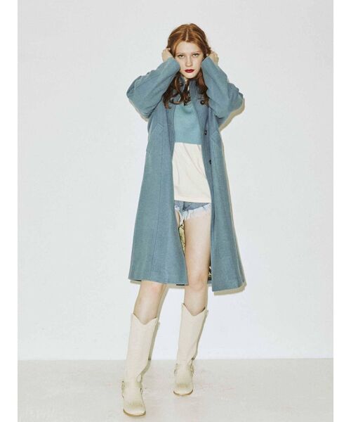 jouetie（ジュエティ）の「レイヤードVネックニット【セットアイテム/2WAY】（ニット/セーター・レディース・ブラウン/レッド/アイボリー/ブルー・MEDIUM）」の15枚目の写真