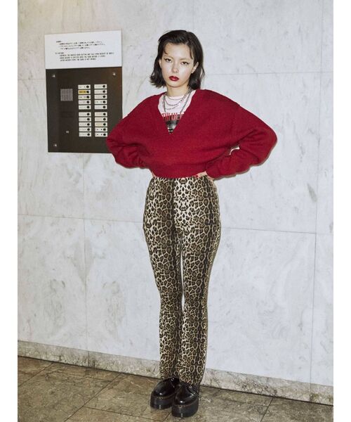 jouetie（ジュエティ）の「レイヤードVネックニット【セットアイテム/2WAY】（ニット/セーター・レディース・ブラウン/レッド/アイボリー/ブルー・MEDIUM）」の20枚目の写真