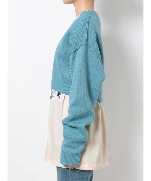 jouetie（ジュエティ）の「レイヤードVネックニット【セットアイテム/2WAY】（ニット/セーター・レディース・ブラウン/レッド/アイボリー/ブルー・MEDIUM）」の22枚目の写真