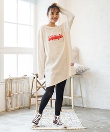 MILKFED. | GRADATION LOGO LONG TOP(Tシャツ/カットソー)
