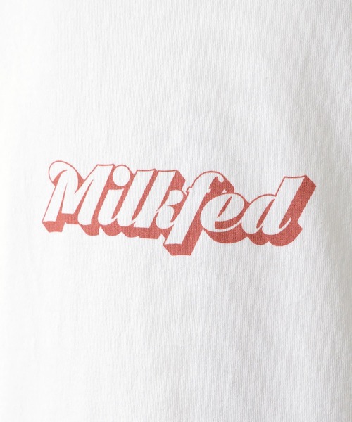 MILKFED.（ミルクフェド）の「GRADATION LOGO LONG TOP（Tシャツ/カットソー・レディース・ホワイト/ブラック/ネイビー・ONE SIZE）」の11枚目の写真