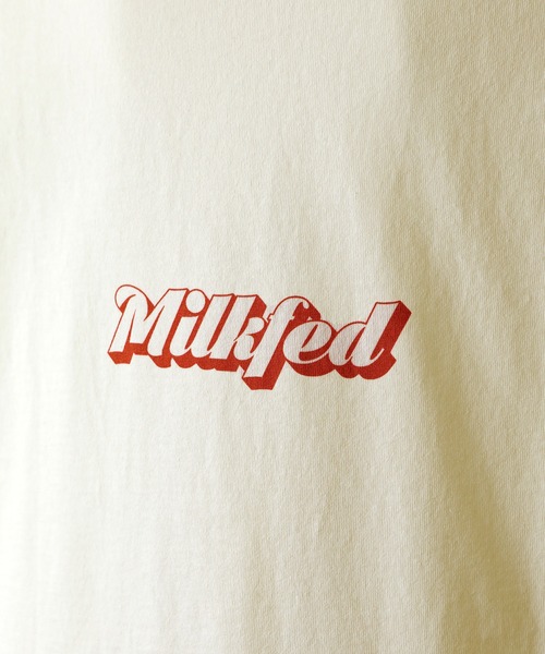 MILKFED.（ミルクフェド）の「GRADATION LOGO LONG TOP（Tシャツ/カットソー・レディース・ホワイト/ブラック/ネイビー・ONE SIZE）」の19枚目の写真