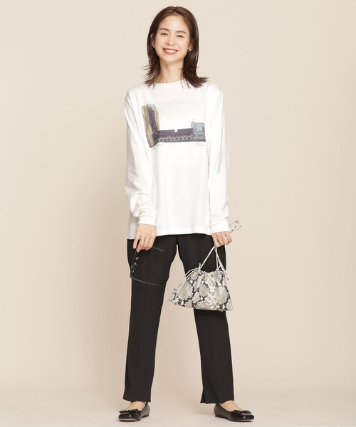 +81BRANCA(ハチイチブランカ)の「+81BRANCA/別注フォトロンT 長袖(Tシャツ/カットソー・レディース・ホワイト・FREE)」の4枚目の写真