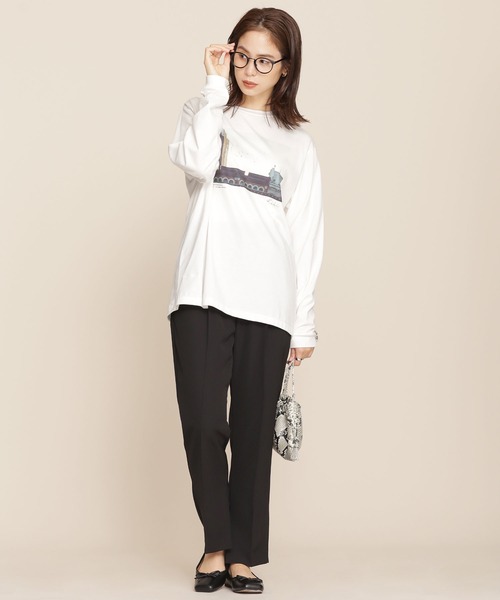 +81BRANCA(ハチイチブランカ)の「+81BRANCA/別注フォトロンT 長袖(Tシャツ/カットソー・レディース・ホワイト・FREE)」の3枚目の写真