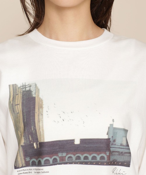 +81BRANCA(ハチイチブランカ)の「+81BRANCA/別注フォトロンT 長袖(Tシャツ/カットソー・レディース・ホワイト・FREE)」の6枚目の写真