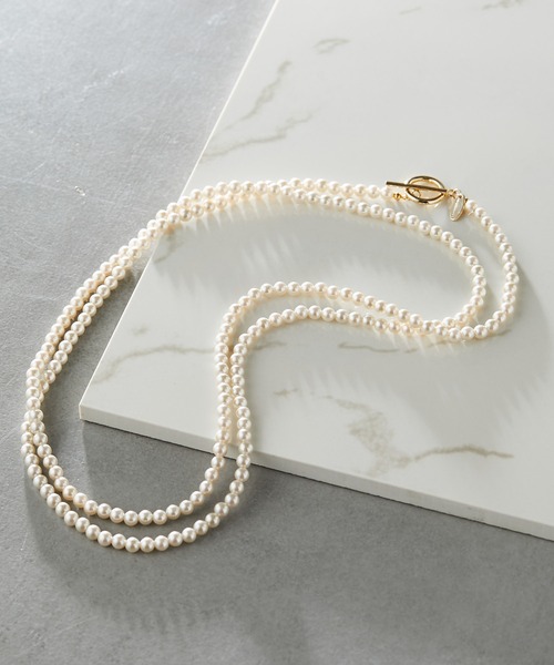 PAPILLONNER（パピヨネ）の「パールロングネックレス（ネックレス・レディース・シルバー/ゴールド/グレー/シルバー系その他・FREE）」の19枚目の写真