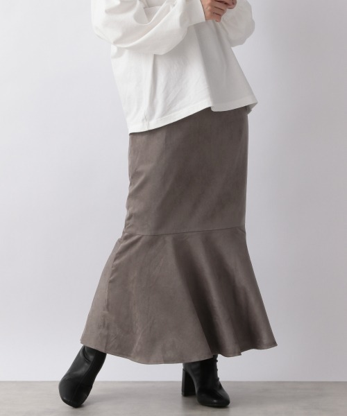 LOWRYS FARM(ローリーズファーム)の「スエードマーメイドスカート 214884(スカート・レディース・グレー/ブラウン/アイボリー・MEDIUM/LARGE/SMALL)」の14枚目の写真