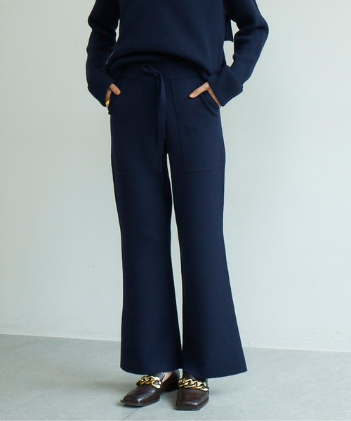 GALLARDAGALANTE（ガリャルダガランテ）の「ニットフレアパンツ