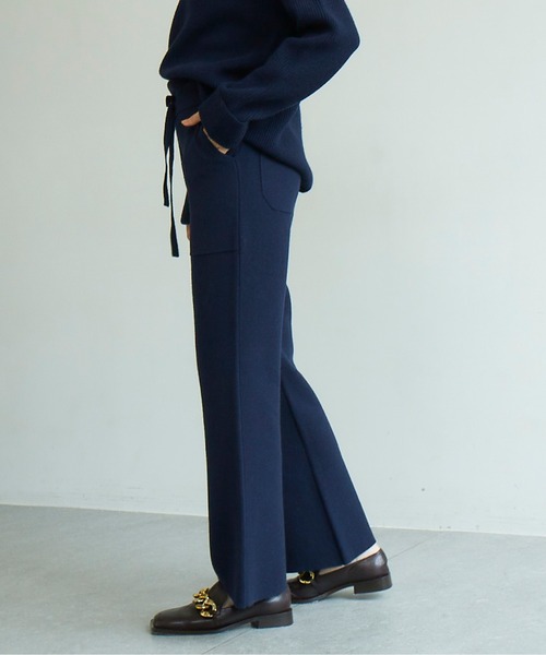 GALLARDAGALANTE（ガリャルダガランテ）の「ニットフレアパンツ