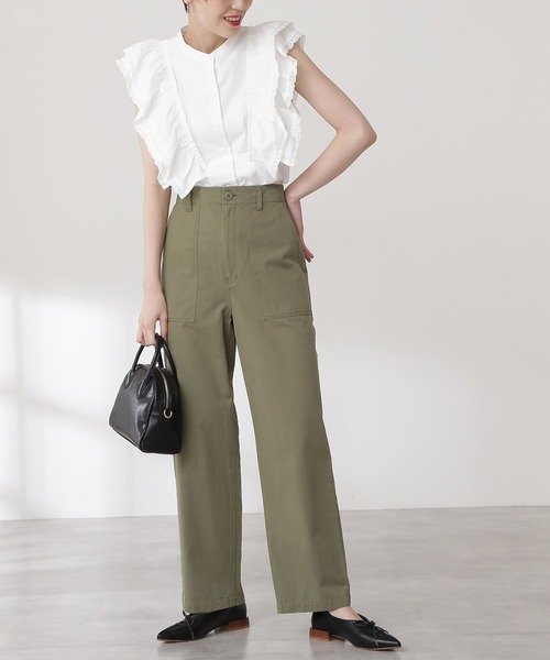 N.（N. Natural Beauty Basic）（エヌエヌナチュラルビューティーベーシック）の「ベイカーパンツ（その他パンツ・レディース・カーキ/ピンク・SMALL/MEDIUM）」の2枚目の写真