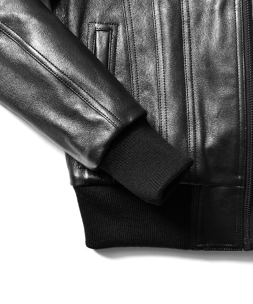 マインデニム　レザーブルゾン　　サイズ2 MINEDENIM | マインデニム 【Sheep Leather Zipup JKT】 本日発売