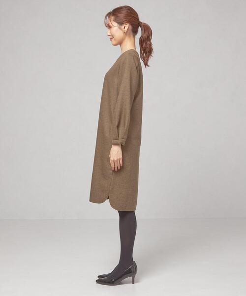 closet story（クローゼットストーリー）の「＜closet story（クローゼットストーリー）＞ツイード サック Vネック ワンピース -ウォッシャブル-（ワンピース・レディース・ダークグレー/ダークグリーン/ブラウン・FREE）」の17枚目の写真