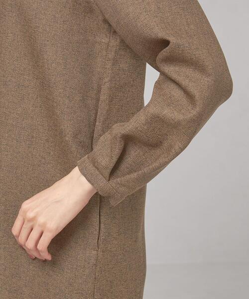 closet story（クローゼットストーリー）の「＜closet story（クローゼットストーリー）＞ツイード サック Vネック ワンピース -ウォッシャブル-（ワンピース・レディース・ダークグレー/ダークグリーン/ブラウン・FREE）」の19枚目の写真