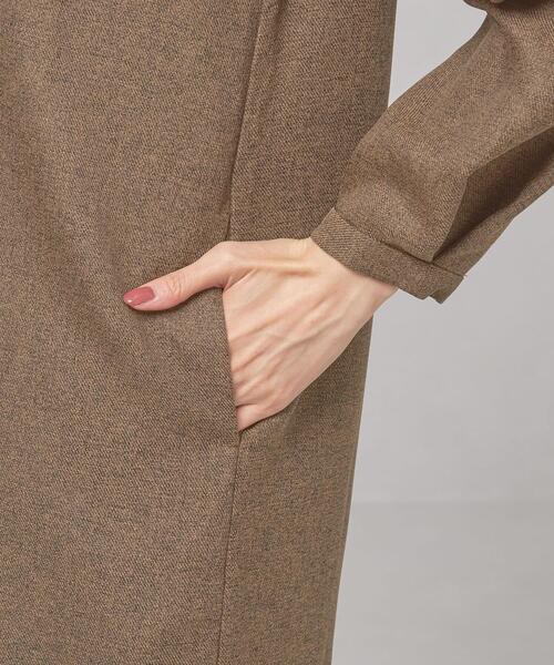 closet story（クローゼットストーリー）の「＜closet story（クローゼットストーリー）＞ツイード サック Vネック ワンピース -ウォッシャブル-（ワンピース・レディース・ダークグレー/ダークグリーン/ブラウン・FREE）」の6枚目の写真