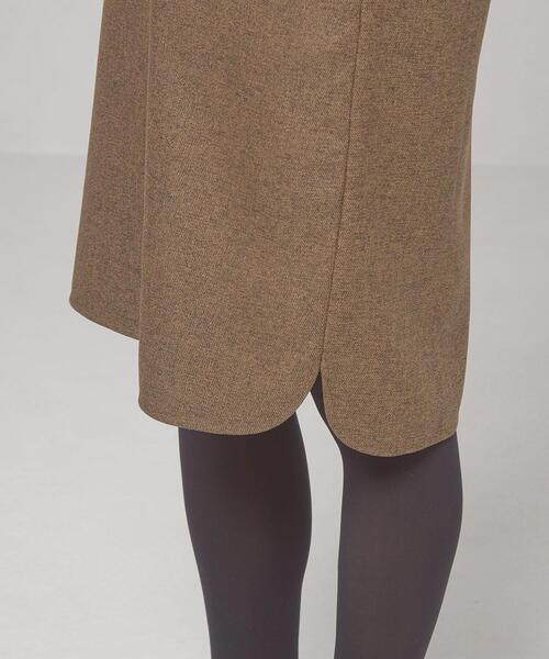 closet story（クローゼットストーリー）の「＜closet story（クローゼットストーリー）＞ツイード サック Vネック ワンピース -ウォッシャブル-（ワンピース・レディース・ダークグレー/ダークグリーン/ブラウン・FREE）」の4枚目の写真