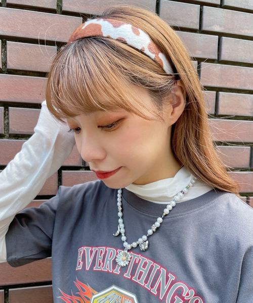 WEGO（ウィゴー）の「WEGO/ハラコワイドカチューシャ（カチューシャ・レディース・その他1/ベージュ/その他3/その他2/オフホワイト/ピンク・FREE）」の22枚目の写真