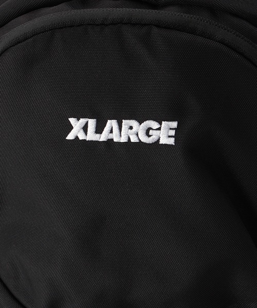 XLARGE ブラックリュック メッシュポケット付き XLARGE ブラックリュック メッシュポケット付き - メルカリ