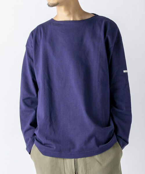 NOLLEY'S goodman(ノーリーズグッドマン)の「【WORK ABOUT/ワークアバウト】BRETAGNE SHIRT ワイドシルエット バスクシャツ(Tシャツ/カットソー・メンズ・グリーン系その他/ホワイト/ブルー系その他/ライトグリーン/ダークブルー・L/M/S)」の4枚目の写真