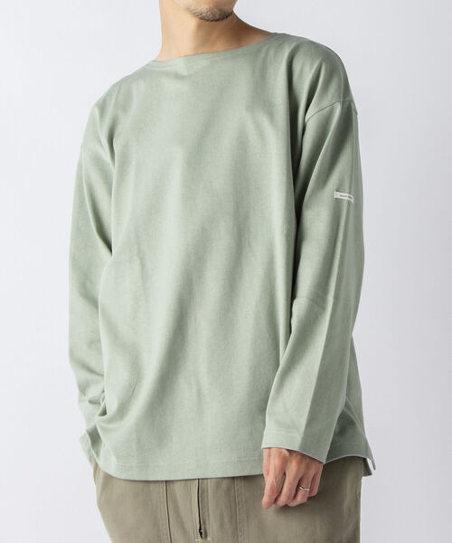 NOLLEY'S goodman(ノーリーズグッドマン)の「【WORK ABOUT/ワークアバウト】BRETAGNE SHIRT ワイドシルエット バスクシャツ(Tシャツ/カットソー・メンズ・グリーン系その他/ホワイト/ブルー系その他/ライトグリーン/ダークブルー・L/M/S)」の7枚目の写真