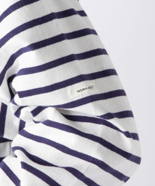 NOLLEY'S goodman(ノーリーズグッドマン)の「【WORK ABOUT/ワークアバウト】BRETAGNE SHIRT ワイドシルエット バスクシャツ(Tシャツ/カットソー・メンズ・グリーン系その他/ホワイト/ブルー系その他/ライトグリーン/ダークブルー・L/M/S)」の18枚目の写真