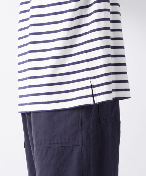 NOLLEY'S goodman(ノーリーズグッドマン)の「【WORK ABOUT/ワークアバウト】BRETAGNE SHIRT ワイドシルエット バスクシャツ(Tシャツ/カットソー・メンズ・グリーン系その他/ホワイト/ブルー系その他/ライトグリーン/ダークブルー・L/M/S)」の19枚目の写真