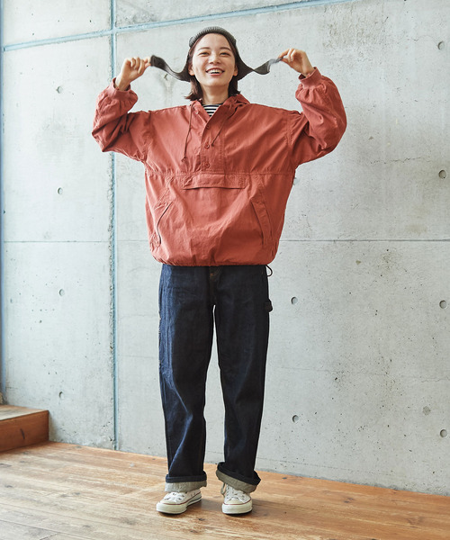 PAR ICI KLASSISK（パーリッシィクラシスク）の「フィンクスブロード伊吹染め アノラックパーカー (セットアップ対応)（その他アウター・レディース・レッド/グリーン/アイボリー・FREE）」の16枚目の写真