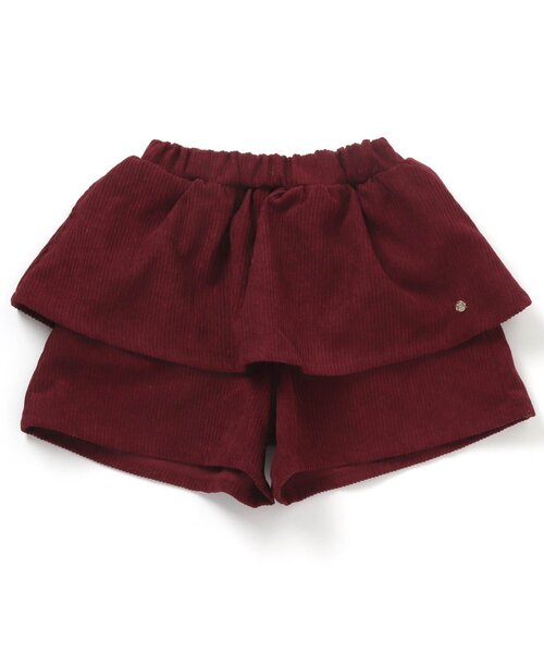 apres les cours(アプレレクール)の「WEB限定 コール天フリルショートパンツ(その他パンツ・キッズ・ブラウン/アイボリー/キャメル/ローズ・90/100/110/120/80/130/140)」の4枚目の写真