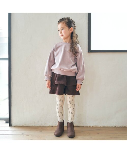 apres les cours(アプレレクール)の「WEB限定 コール天フリルショートパンツ(その他パンツ・キッズ・ブラウン/アイボリー/キャメル/ローズ・90/100/110/120/80/130/140)」の9枚目の写真