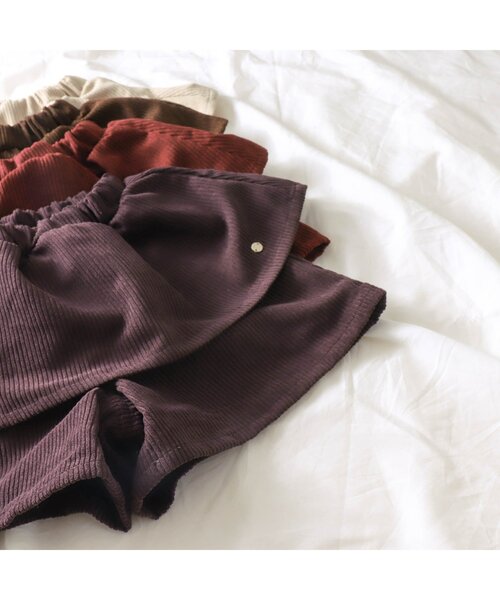 apres les cours(アプレレクール)の「WEB限定 コール天フリルショートパンツ(その他パンツ・キッズ・ブラウン/アイボリー/キャメル/ローズ・90/100/110/120/80/130/140)」の10枚目の写真