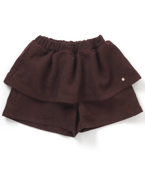 apres les cours(アプレレクール)の「WEB限定 コール天フリルショートパンツ(その他パンツ・キッズ・ブラウン/アイボリー/キャメル/ローズ・90/100/110/120/80/130/140)」の15枚目の写真