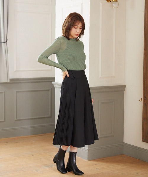 Rewde(ルゥデ)の「プチハイメロープルオーバー(1R15-09198)(Tシャツ/カットソー・レディース・ホワイト/ブラック/グリーン/モカ・M)」の20枚目の写真