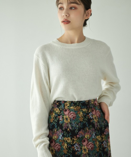 Edit Sheen（エディットシーン）の「ゴブランタイトスカート（スカート・レディース・ベージュ/ブラック・FREE）」の13枚目の写真