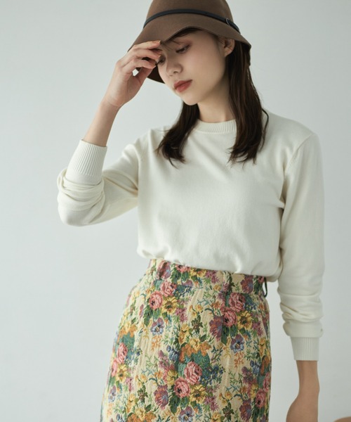 Edit Sheen（エディットシーン）の「ゴブランタイトスカート（スカート・レディース・ベージュ/ブラック・FREE）」の8枚目の写真