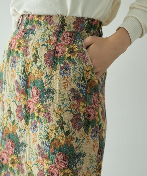 Edit Sheen（エディットシーン）の「ゴブランタイトスカート（スカート・レディース・ベージュ/ブラック・FREE）」の19枚目の写真