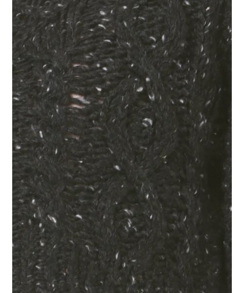 jouetie（ジュエティ）の「パワショルショートニット（ニット/セーター・レディース・グレー/ブラック/ピンク・MEDIUM）」の9枚目の写真